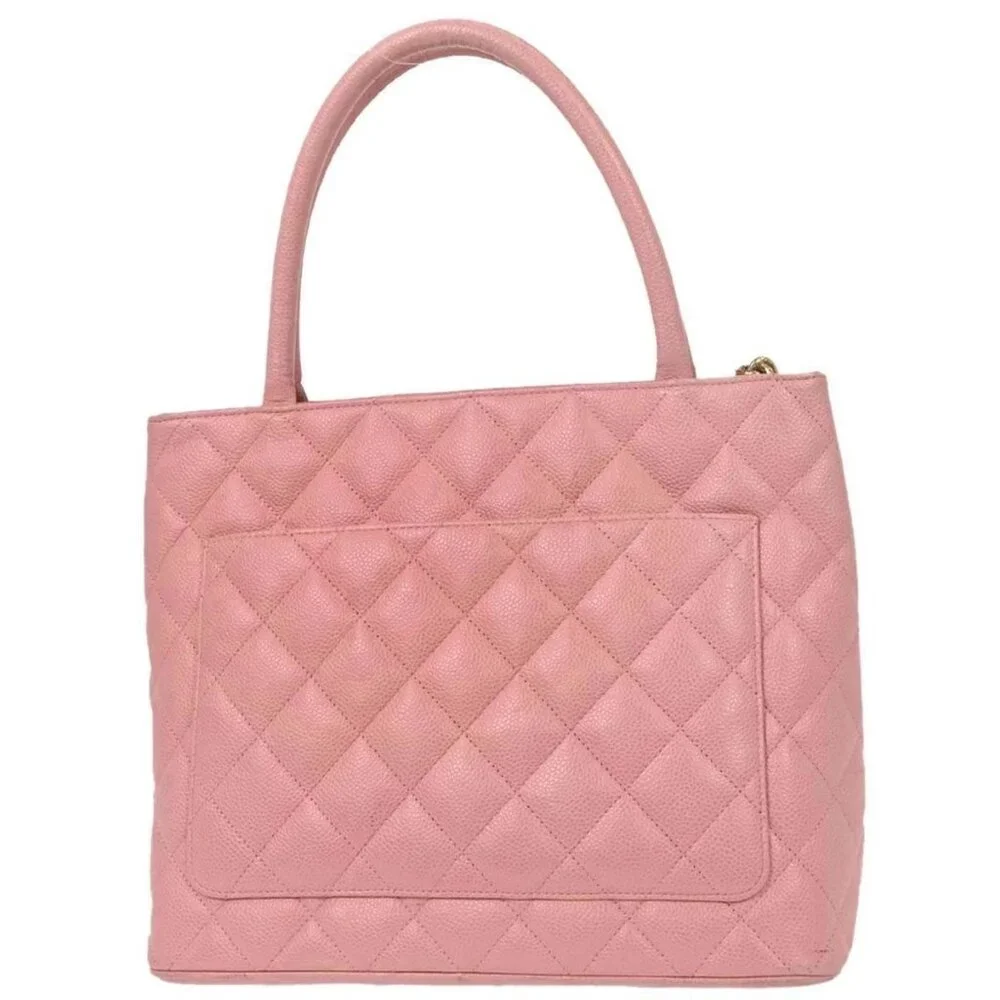 Chanel Pink Calfskin Medallion Tote Handbag - Picture 2 of 10